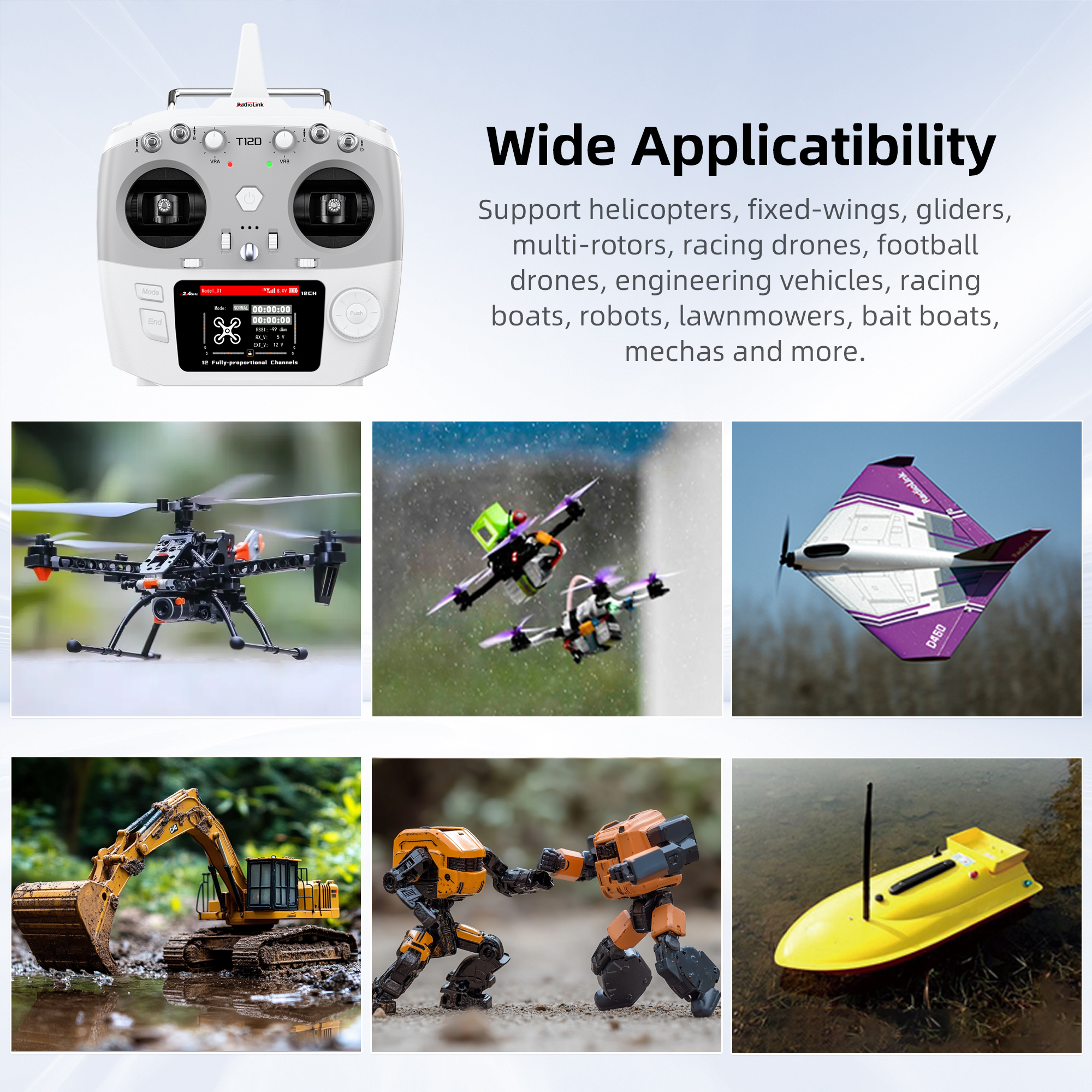 Radiolink T12D ELRS 12 Channel - Drone Gimbal Controller 评论和价格