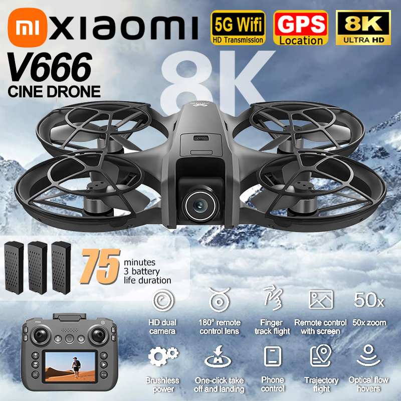 Xiaomi V666 Drone 8K Aerial HD - Drone Gimbal Case 评论和价格